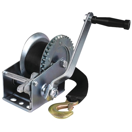 Seachoice Manual Trailer Winch With Strap, 3/4" dia. Hub 52191